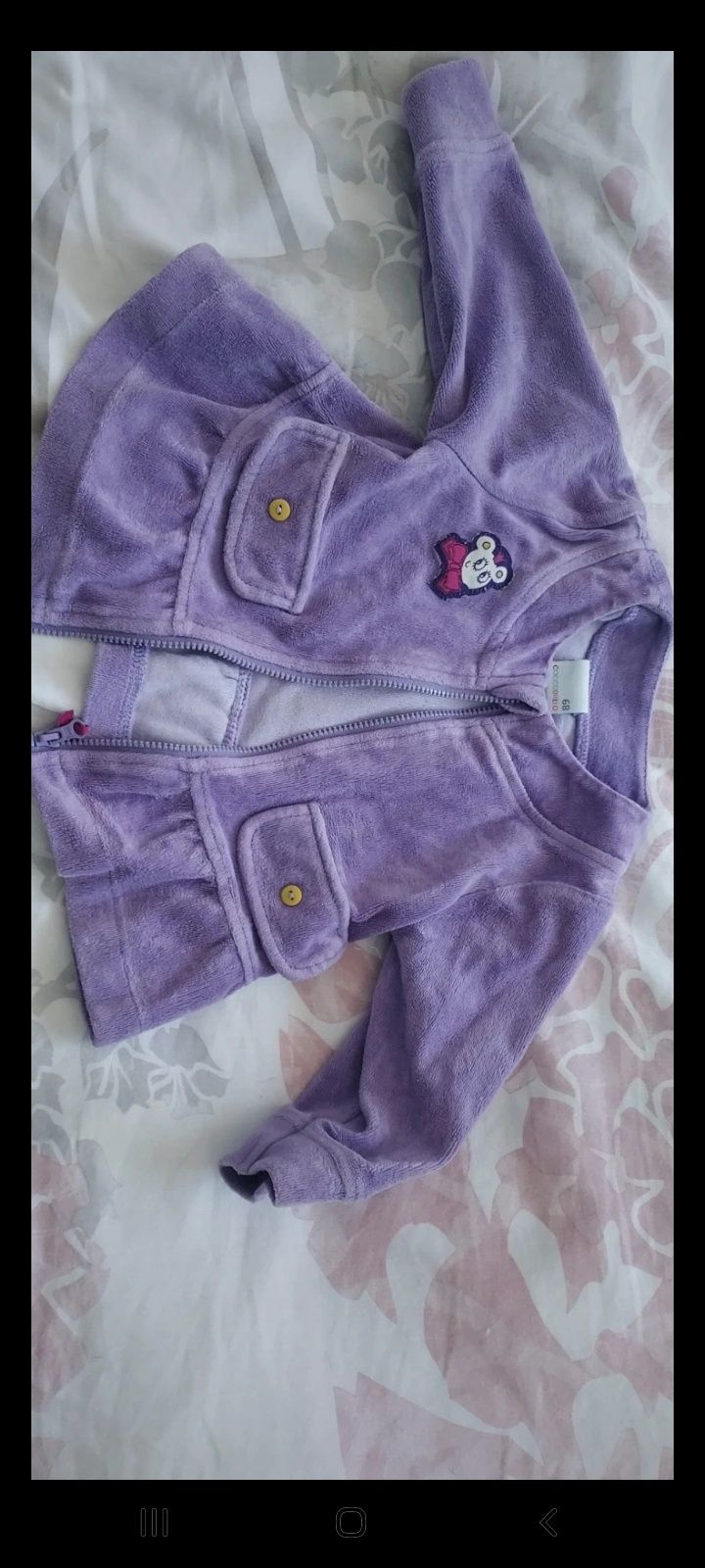 Bluza fioletowe z myszką r.68