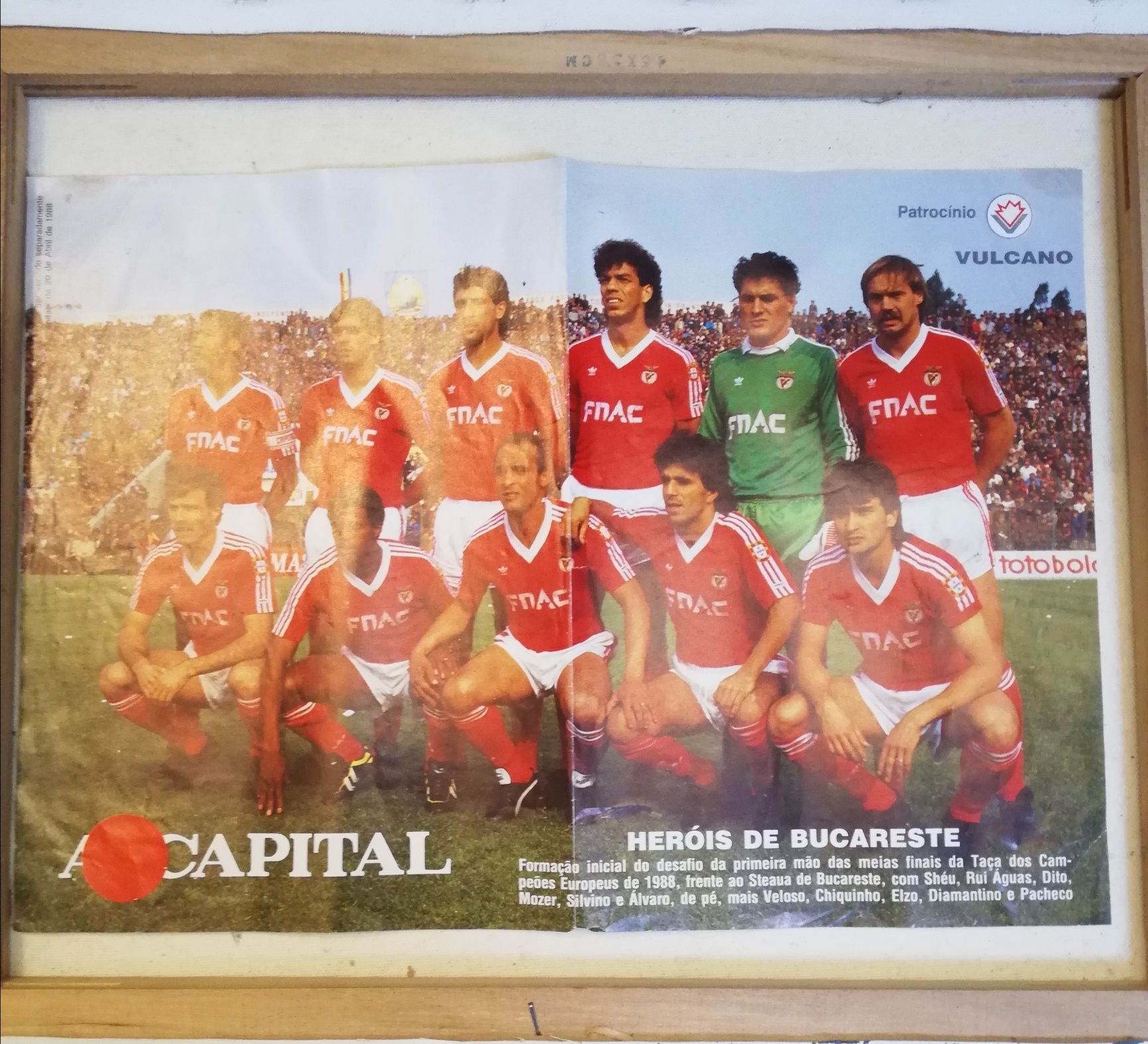 Benfica poster 1988 Heróis de Bucareste