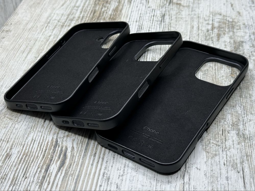 Чехол кожа Leather Case на iPhone 16 Pro Max/ 16 Pro/ 16