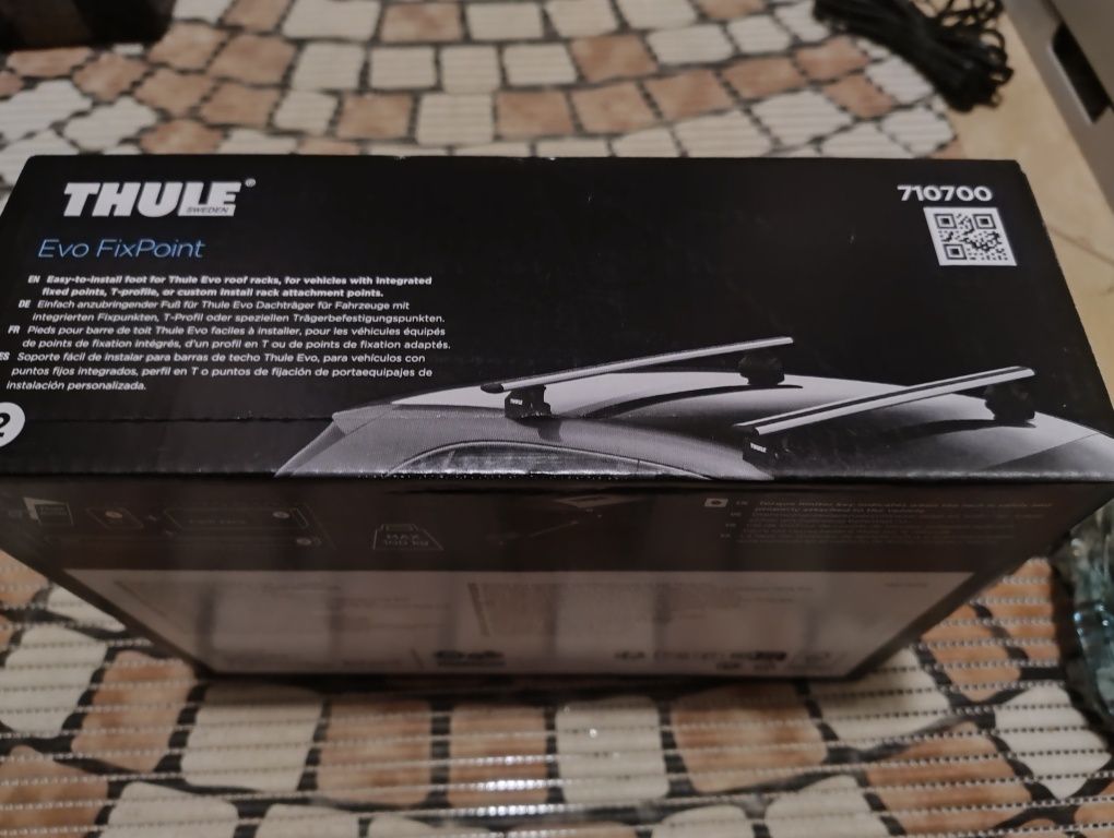 NOWE STOPY Thule Evo Fixpoint 7107 do bagażnika dachowego 710700