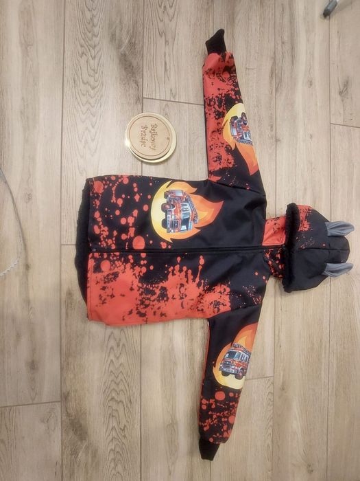 Śliczna kurtka strażak dla chłopca ocieplana hit !!