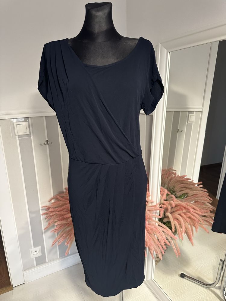 Granatowa sukienka PBO rozmiar M