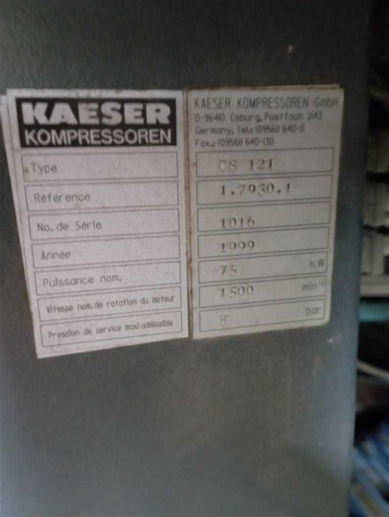 Sprężarka śrubowa,kompresor Kaeser CS121,75KW,S013045