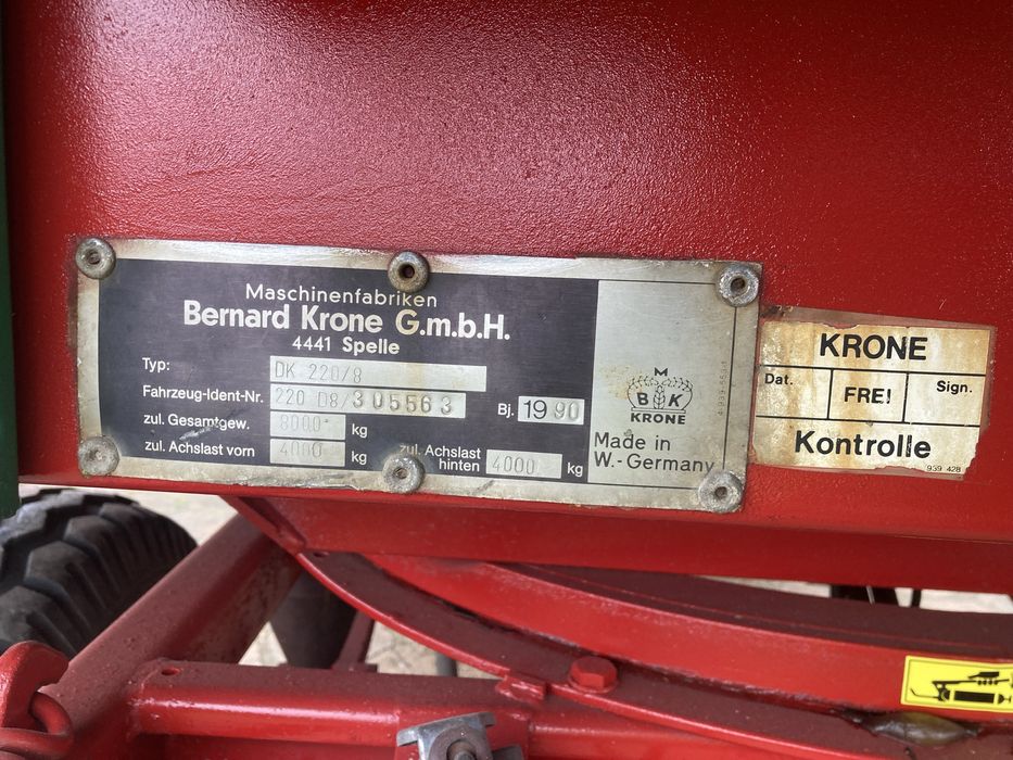 Sprzedam Krone dk 220/8