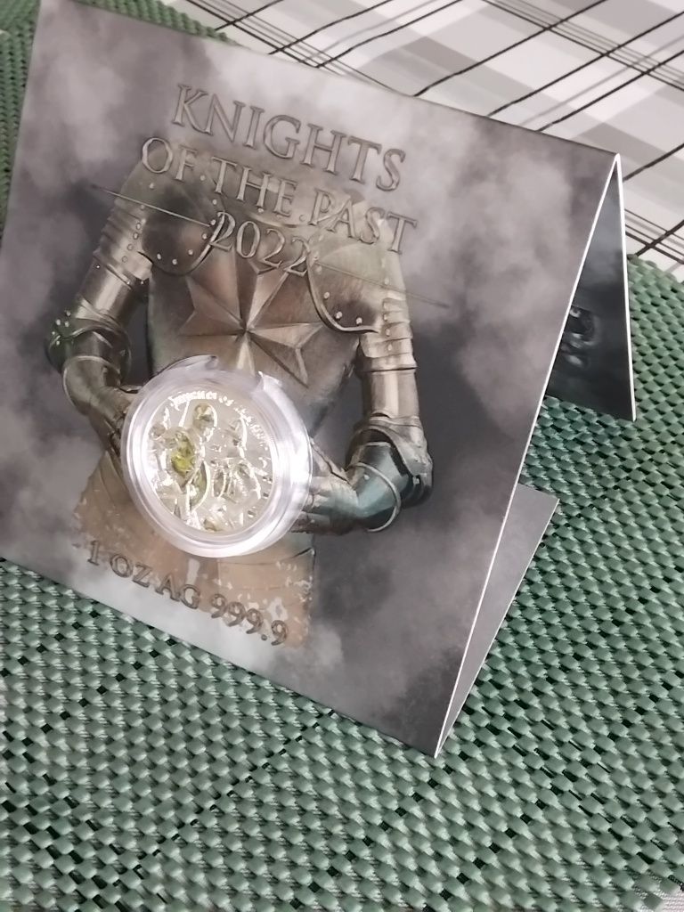 Rycerze Przeszłości-Knights Of The Past-srebrna moneta kolekcjonerska