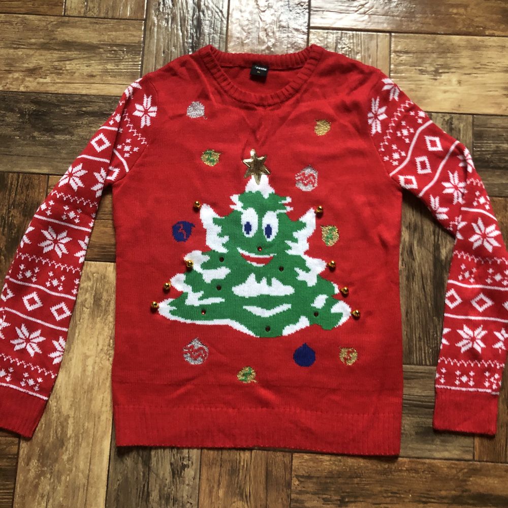 Новорічний різдвяний светр чоловічий жіночій для фотосесії