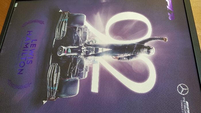 Poster Lewis Hamilton Formula 1 edição limitada e ultra rara