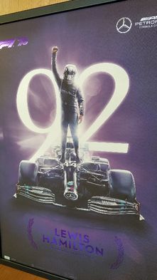 Poster Lewis Hamilton Formula 1 edição limitada e ultra rara