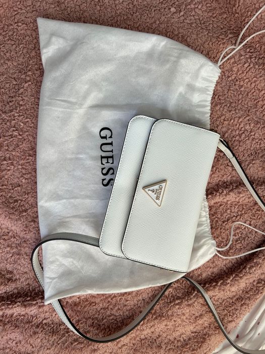 Carteira/bolsa guess branca