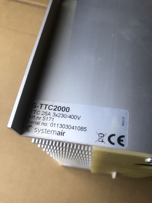 Симисторный регулятор мощьности нагревателя Systemair S-TTC2000
