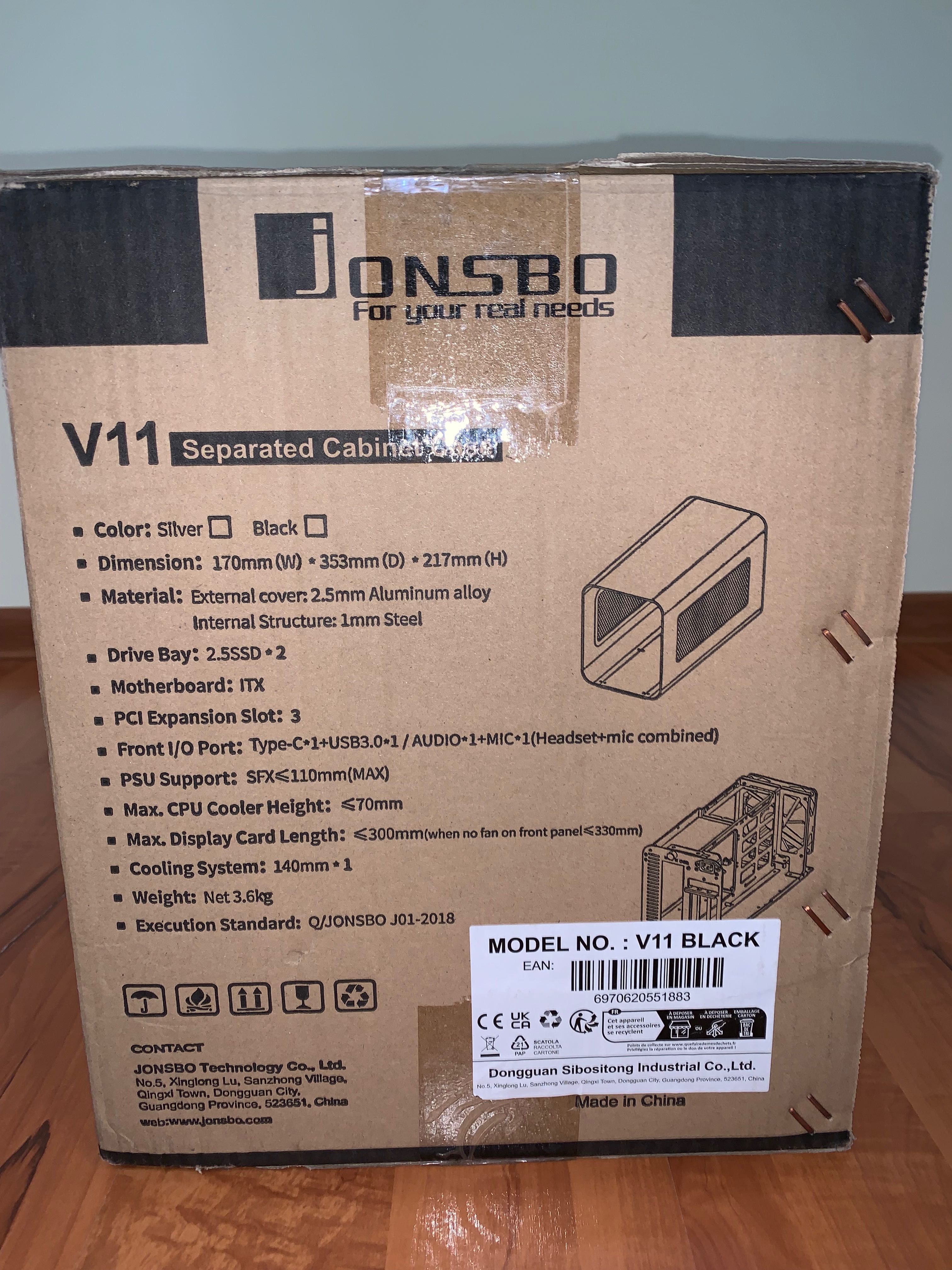 Jonsbo V11 PCI-E 4.0 (SFX Mini-ITX) нові в наявн.