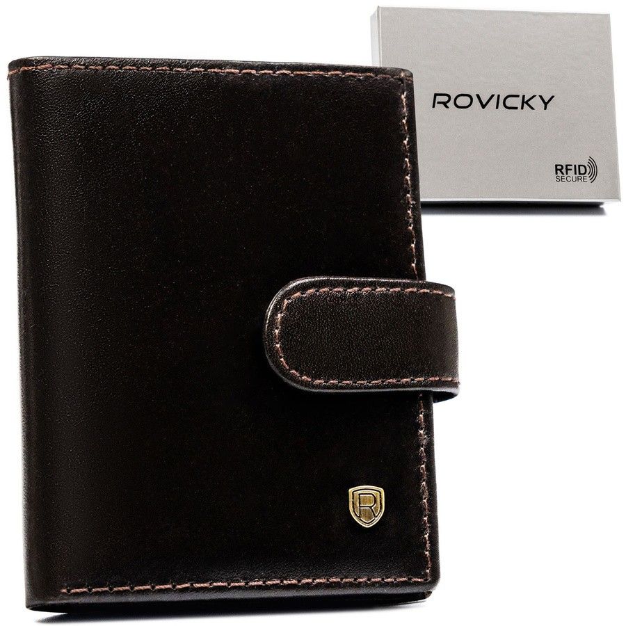 klasyczne etui na dokumenty z zapinką na zatrzask - rovicky