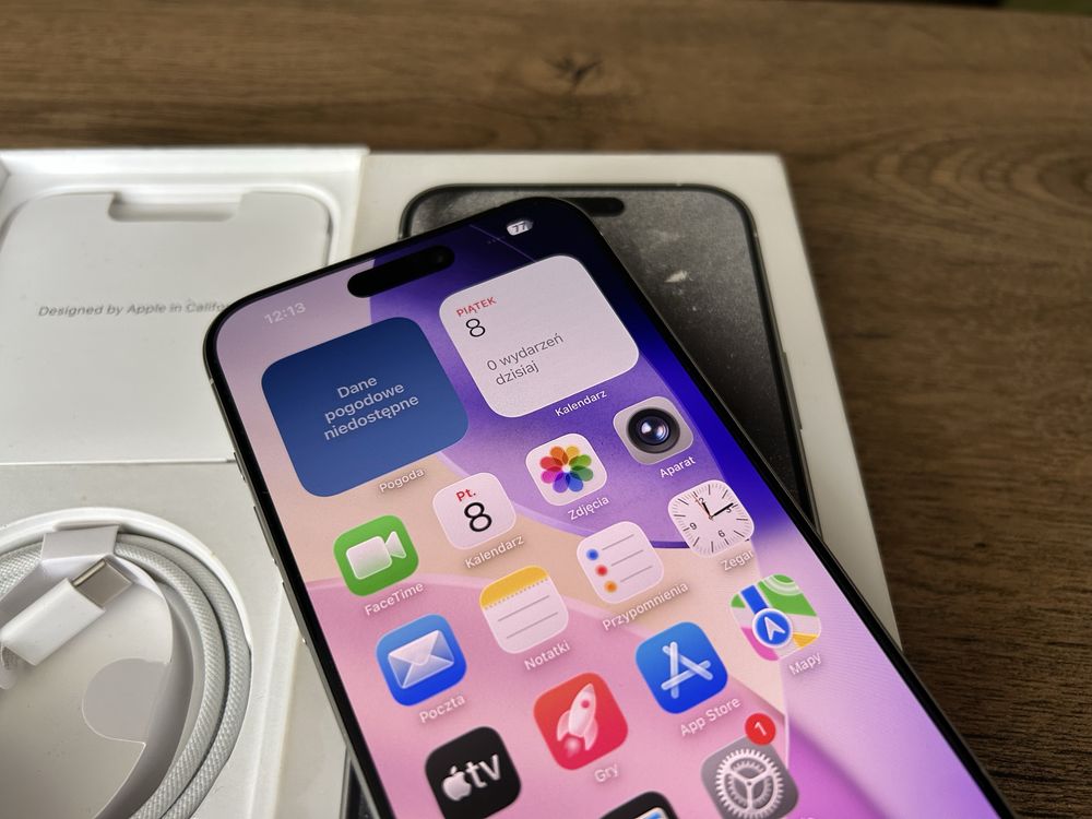 Iphone Aplle 15 Pro Max 256GB*Bat88%/Komplet/A3106/Szkło/Titanium!