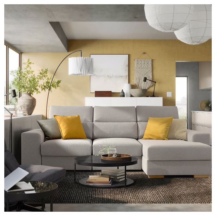 Sofá 3 lugares com chaise longue