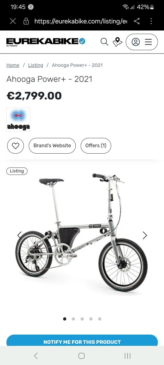 Електро велосипед Ahooga 20