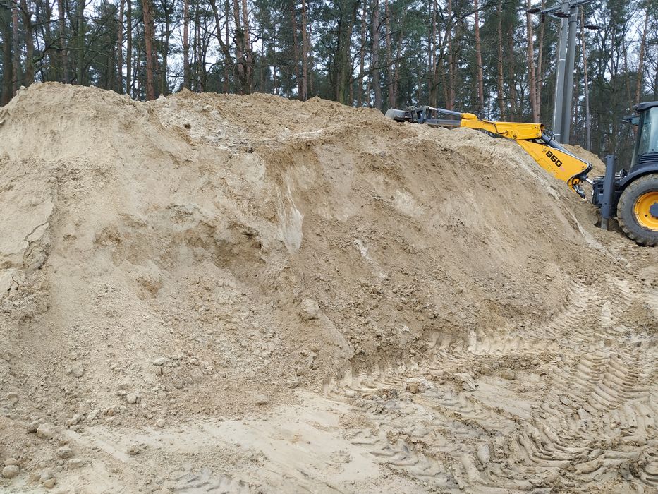 Zasypka piach zasypkowy piasek wiślany kopalniany kopalniak fundamenty