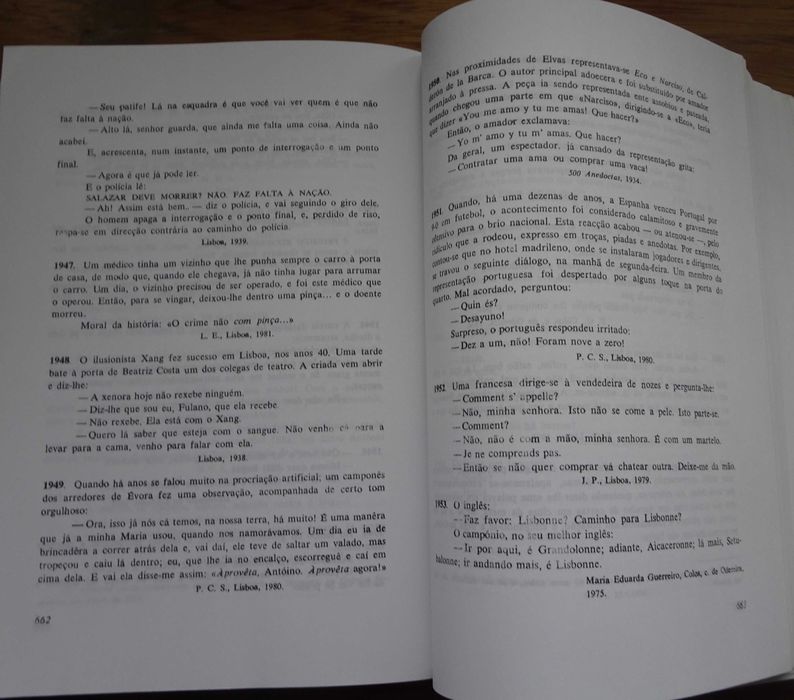 Anedotas Contribuição Para Um Estudo (Cerca de Dois Mil Espécimes)
