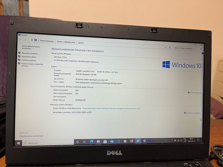 Laptop Dell E6510 8/250 SSD GB Intel Core i5