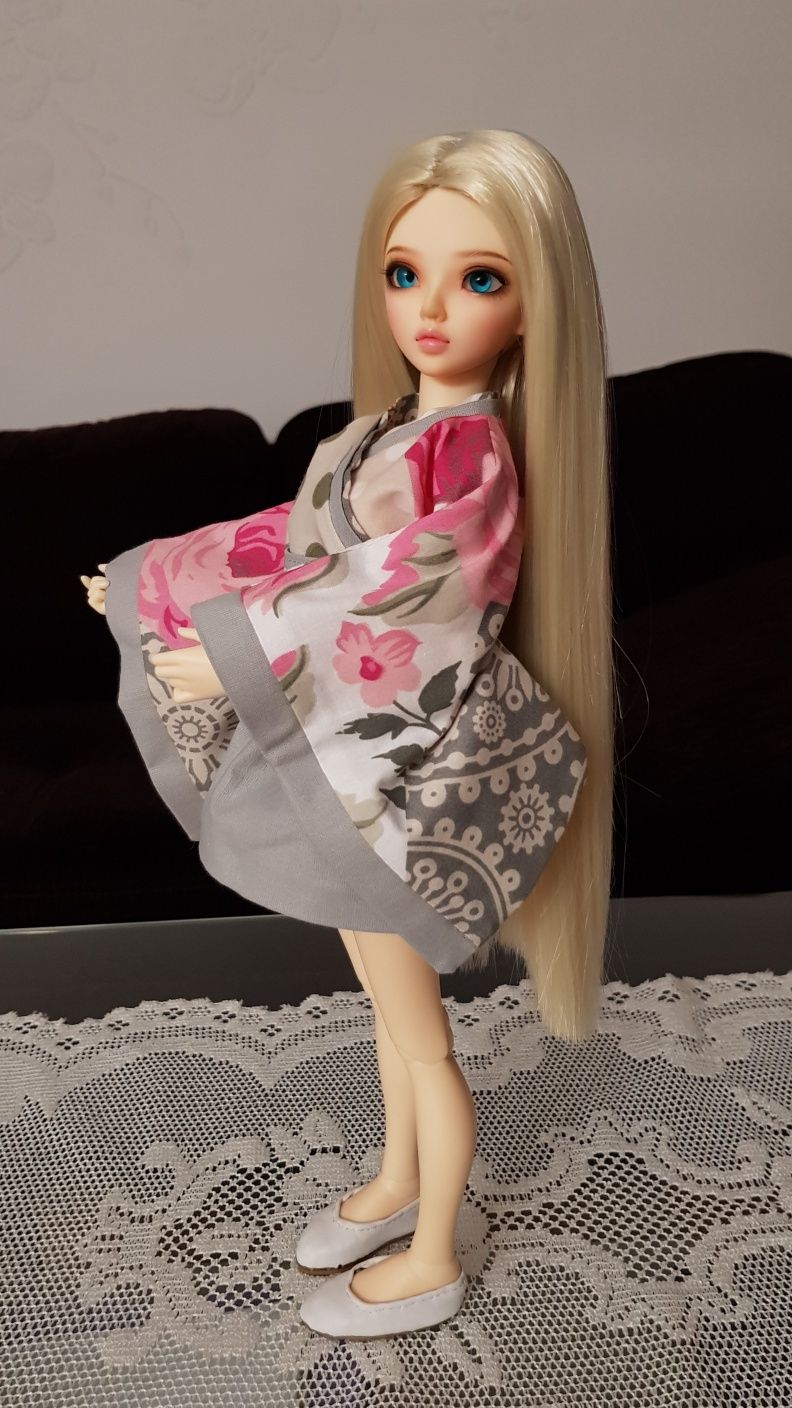 Kimono yukata dla lalek bjd 1/4