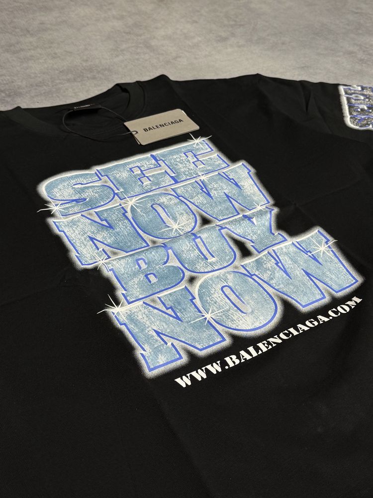 Футболка Balenciaga See Now Buy Now T-Shirt.