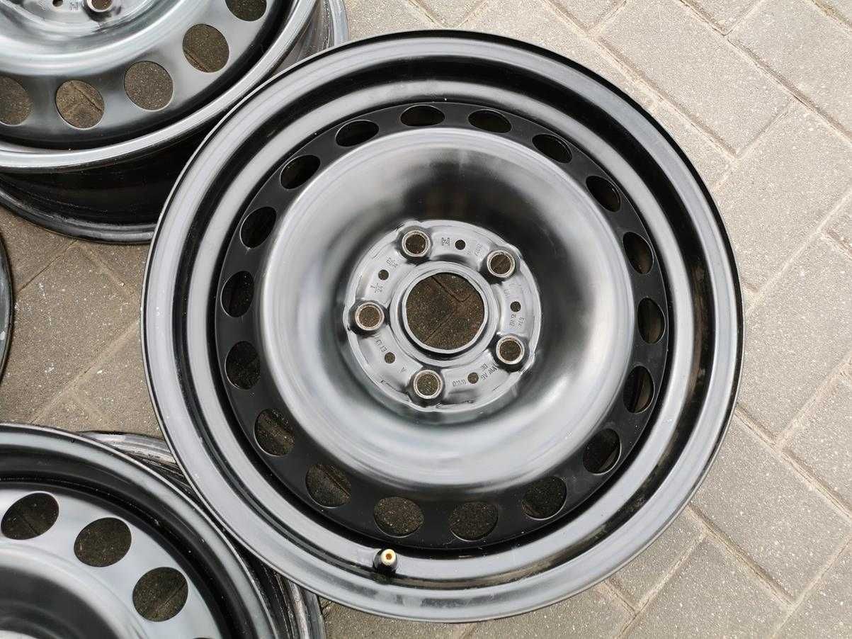 5x112 Felgi Stalowe R15 VW Golf VI VII Touran Caddy ET43 6j Ładne 4szt