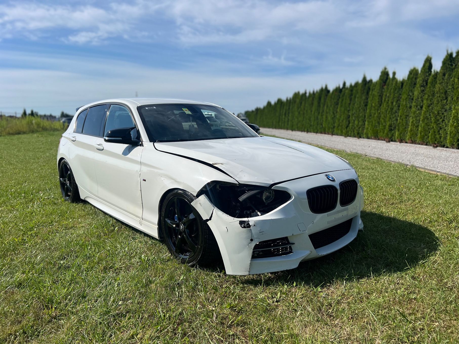 BMW Seria 1 F20 M135i x Navi Led Skora Swiss Aso Biała M Pakiet M Performance KW