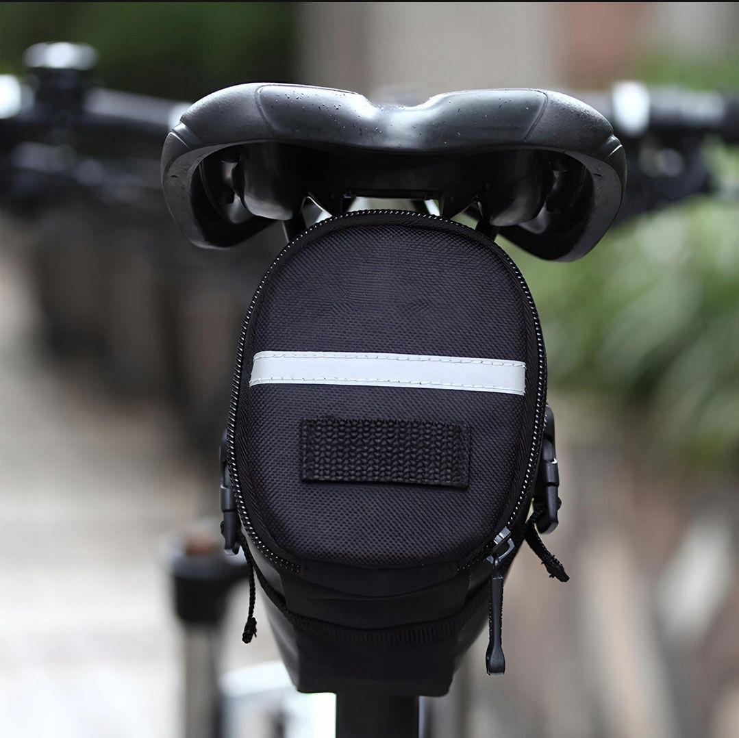 Torba Rowerowa Pod Siodełko Pojemna Sakwa z Odblaskiem