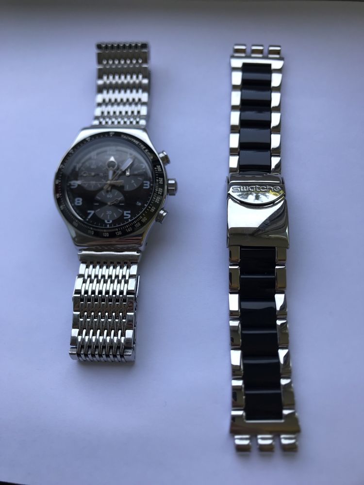 Часы Швейцарские Swatch + Доп. ремешок