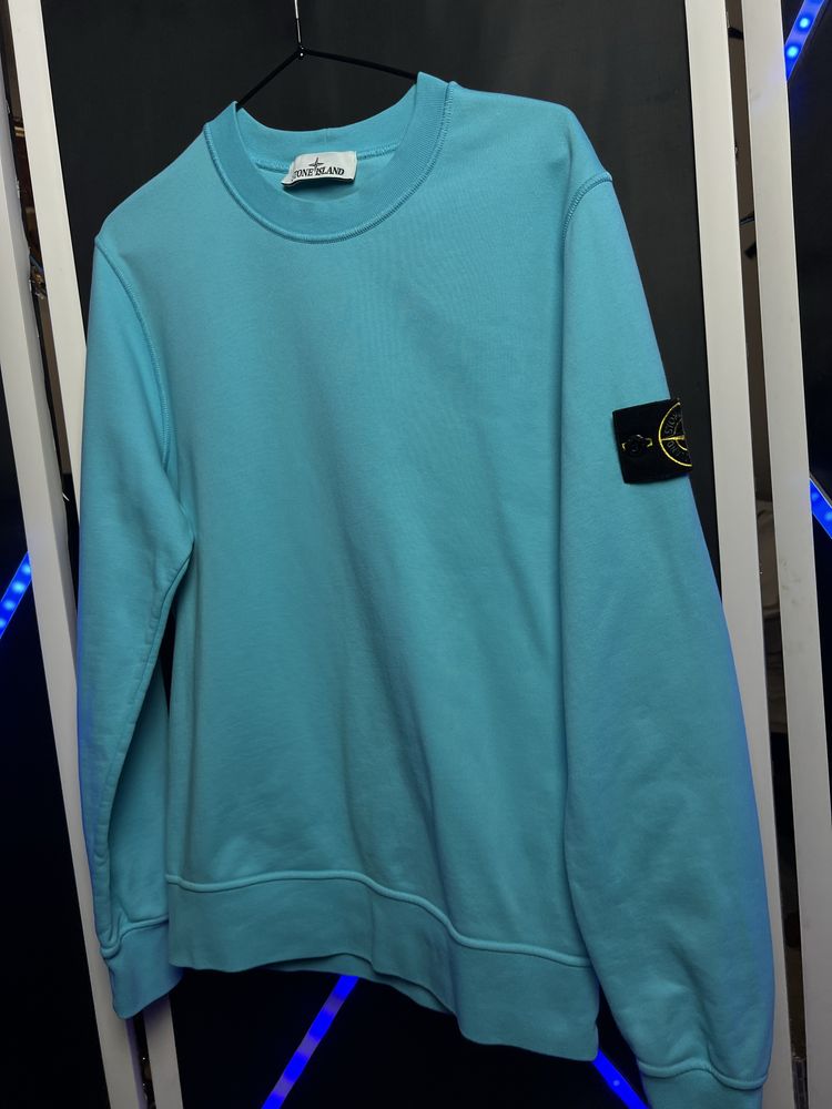 Блакитний Світшот від Stone Island оригінал кофта