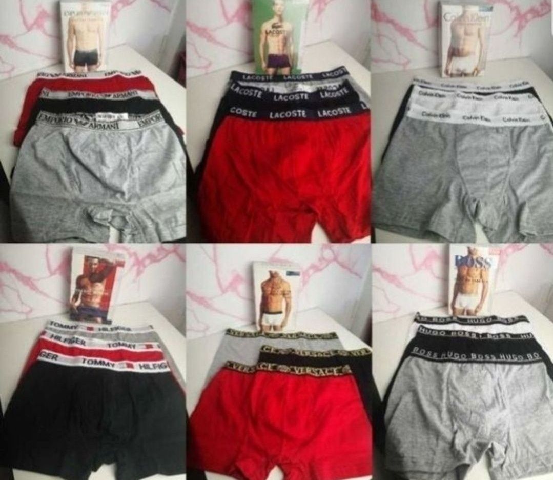 Bokserki Męskie 3pak Tommy CK Hugo Armani Gucci Versace