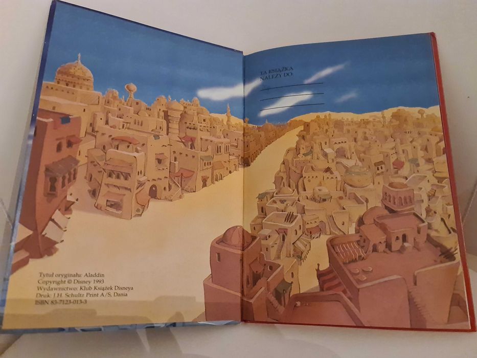 książka Walt Disney Aladyn Egmont lata 90