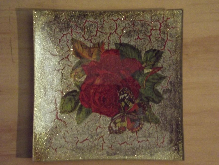 Prato pintado á mão