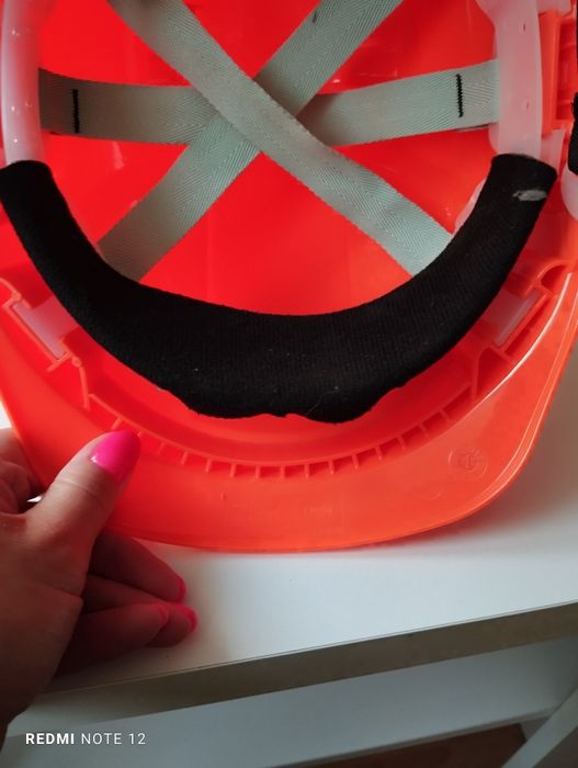 Hełm ochronny kask roboczy ABS YS-7, pomarańczowy, rozmiar 53-64