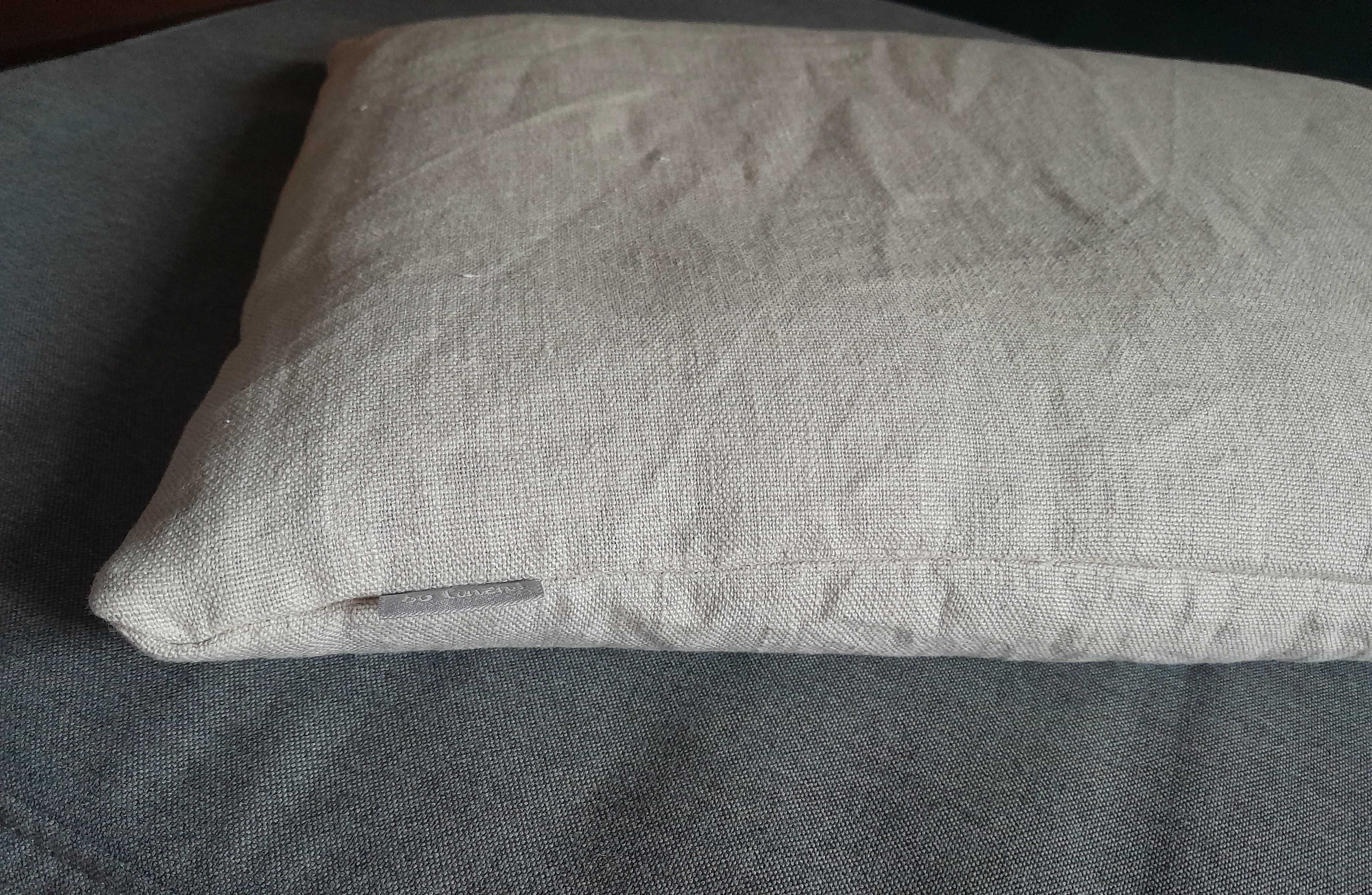 lniana poduszka z gryką | natural linen polskiej marki so linen!