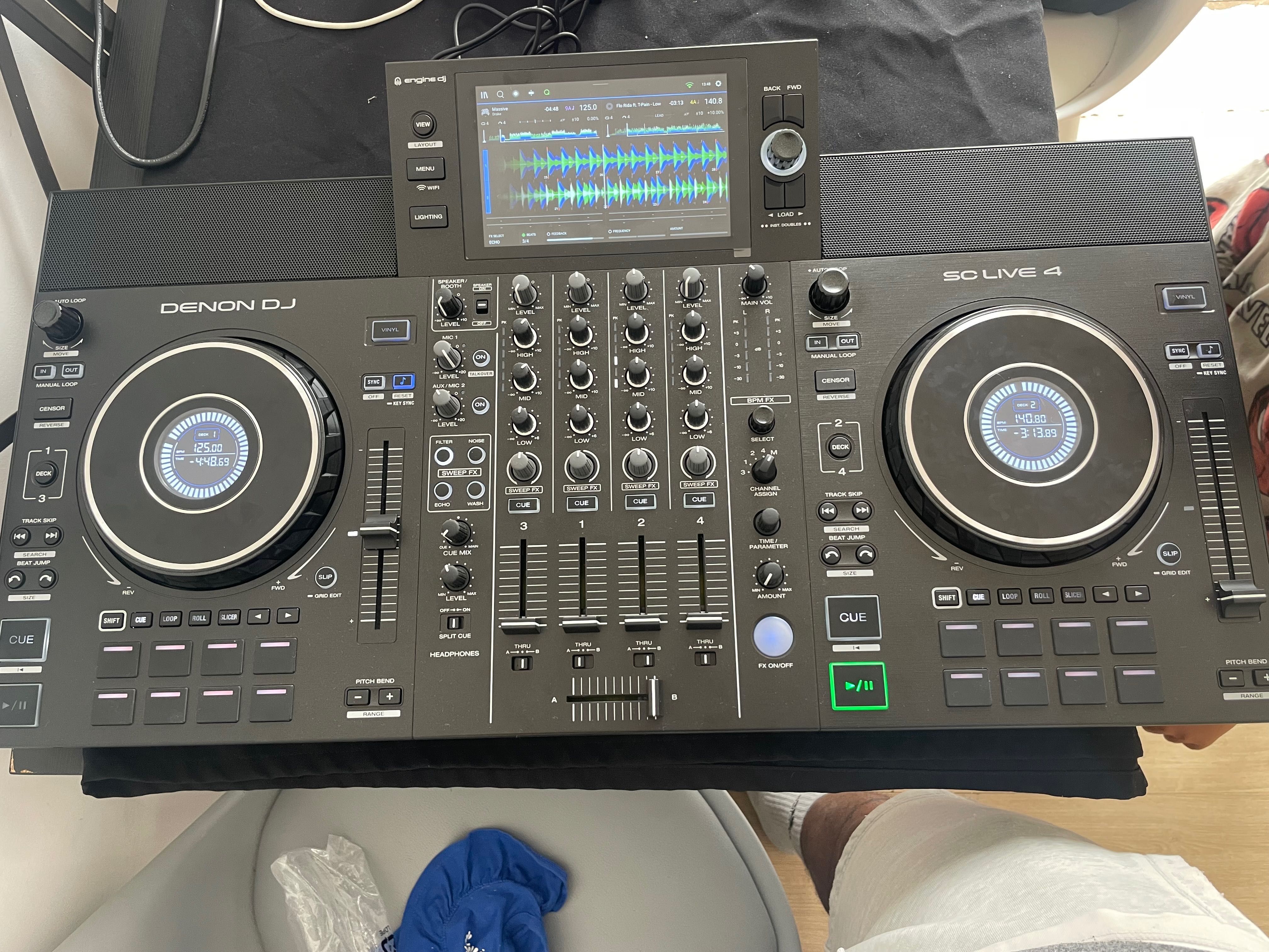 Denon sc live 4 com mala de transporte