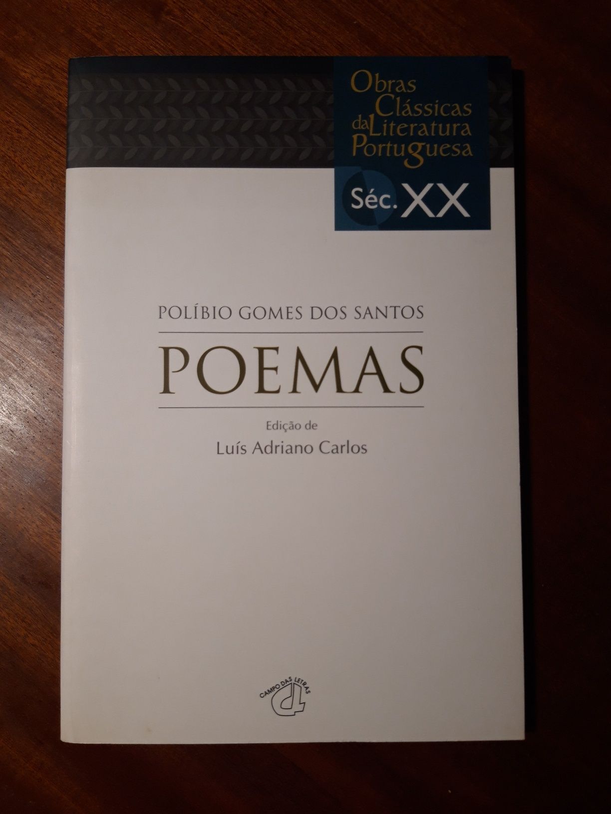 Livro "Poemas" de Políbio Gomes dos Santos