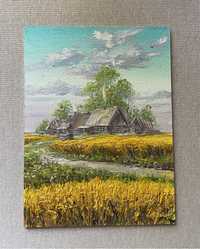 Картина маслом украинское село