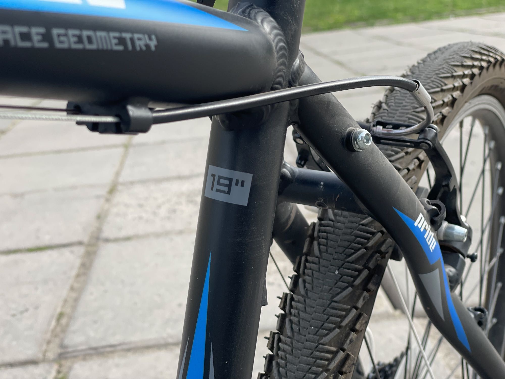 Гірський велосипед Pride XC 2.0 ( 26", рама 19" ) чорно синій матовий