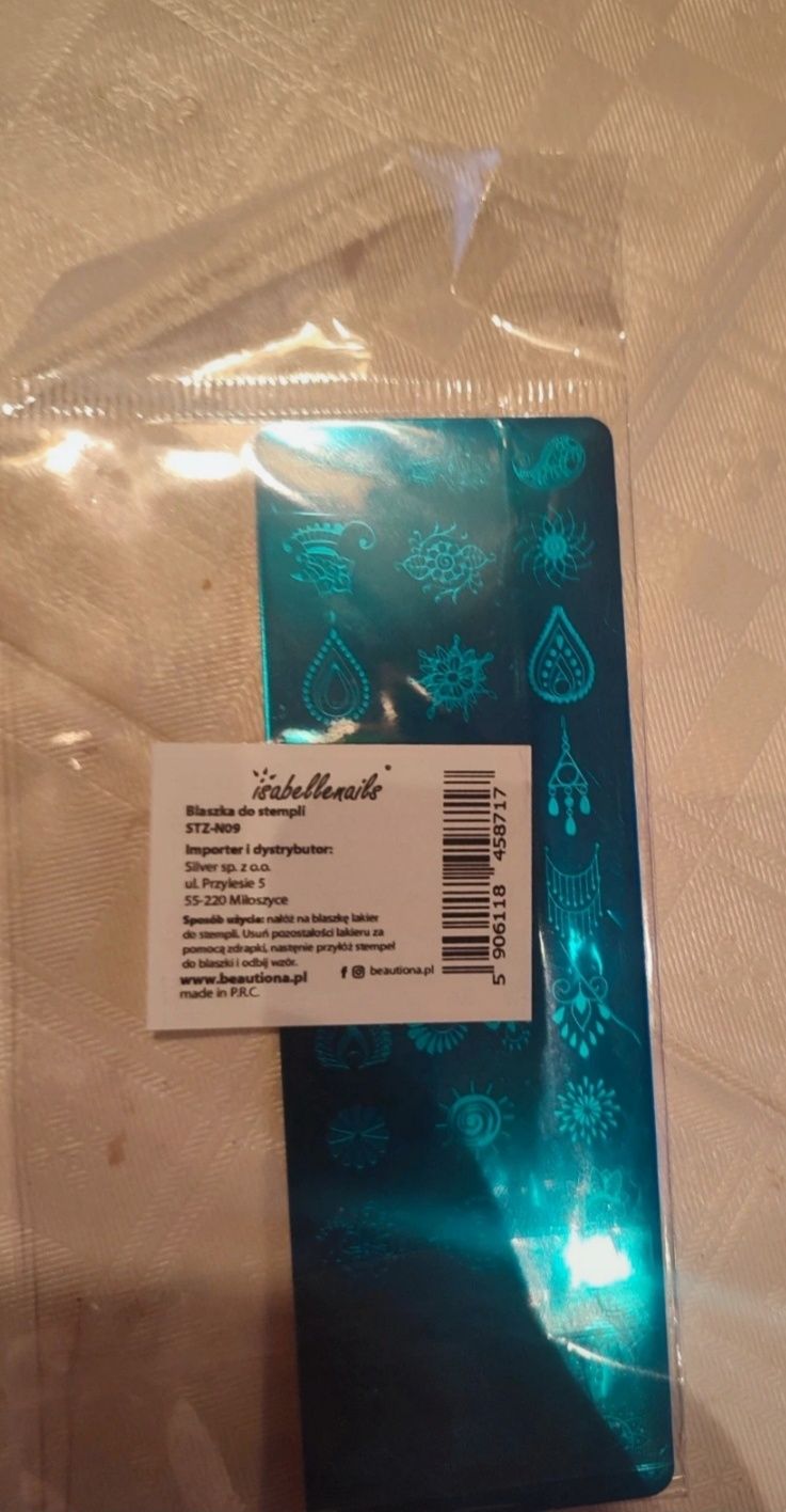 Blaszka do stempli.  Nowe