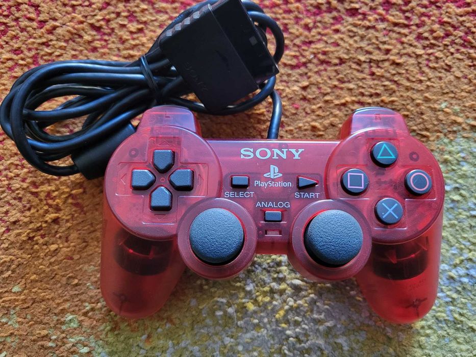 Oryginalny Pad PS2 Playstation 2 Sony Dualshock 2 Czerwony Red - BDB
