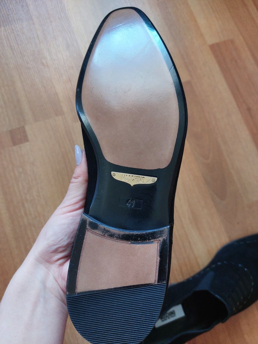 Чоловічі замшеві туфлі Moschino Італія р.41, 28 см устілка