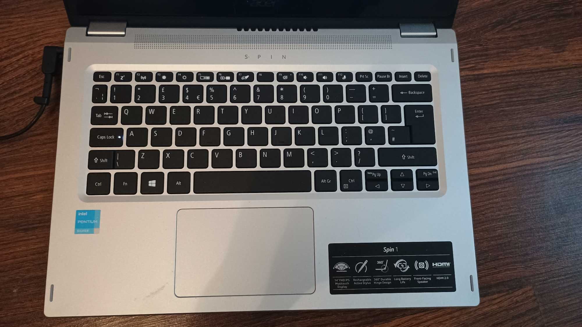 Acer Spin 1 Laptop, SP114-31N, Intel Pentium 2 w 1 Ekran dotykowy