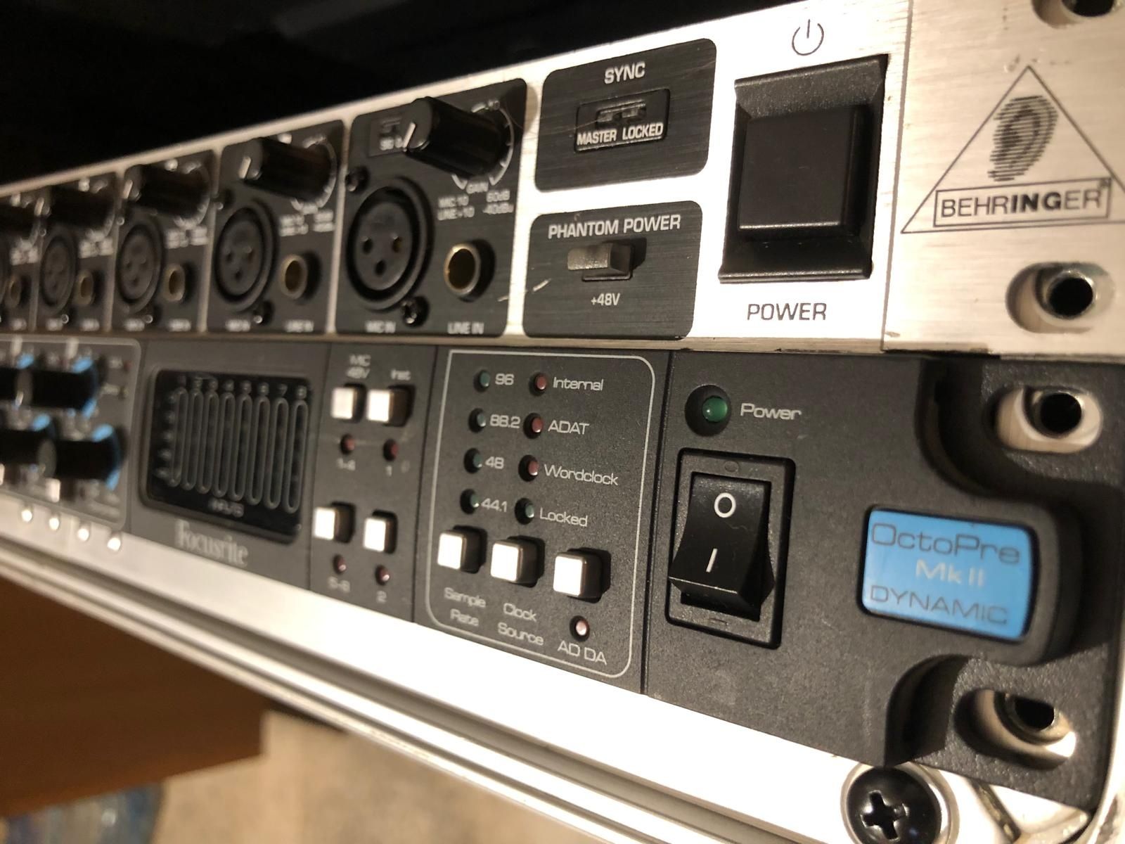 2 jednostki! Focusrite Octopre MkII Dynamic + Behringer ADA8000.