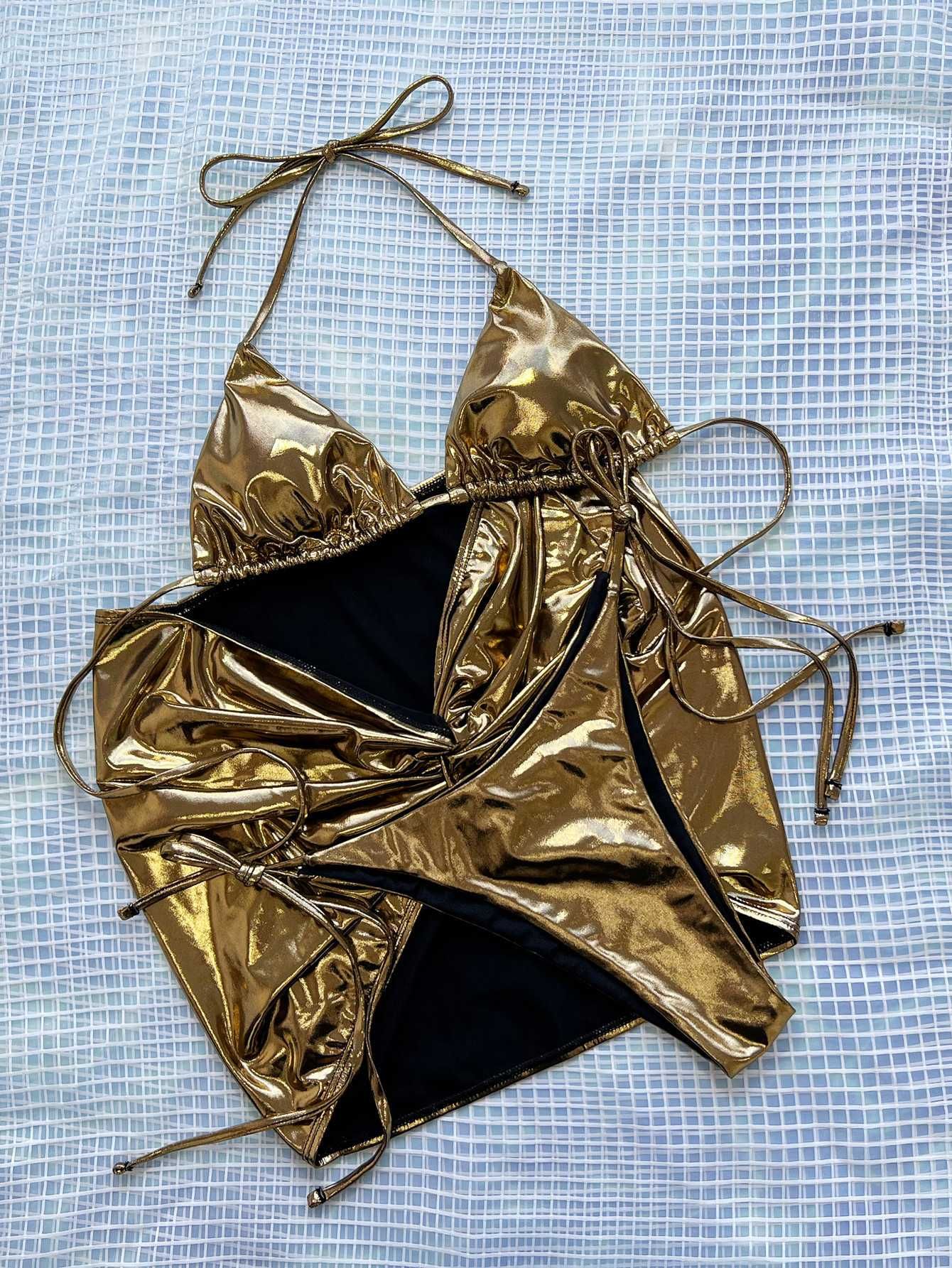 Strój Kąpielowy Dwuczęściowy Kostium Plażowy Elegancki Bikini roz M 38