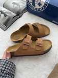 Тапки биркеншток кофе, Birkenstock Arizona Coffe, капці біркенток кава