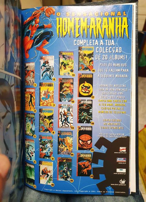2 Antigas Encadernações "O Sensacional Homem-Aranha" ~ Completa ~ 2002