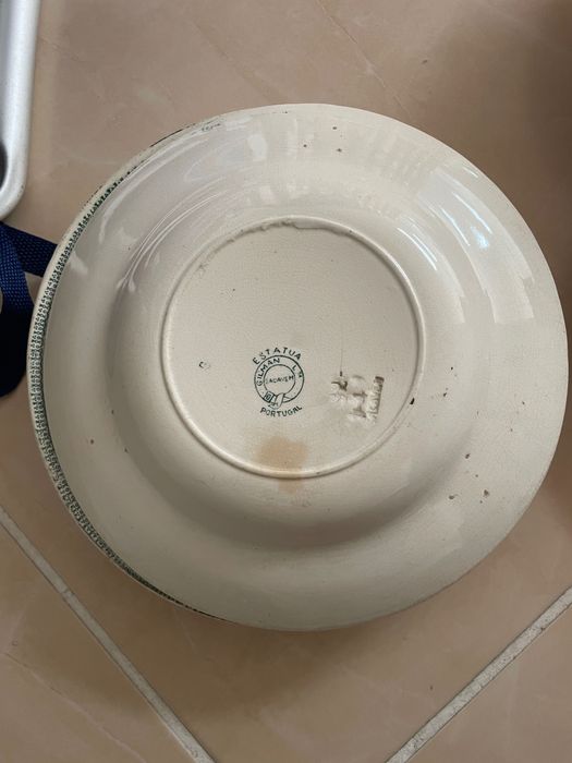 Pratos de sopa antigos cavalinho