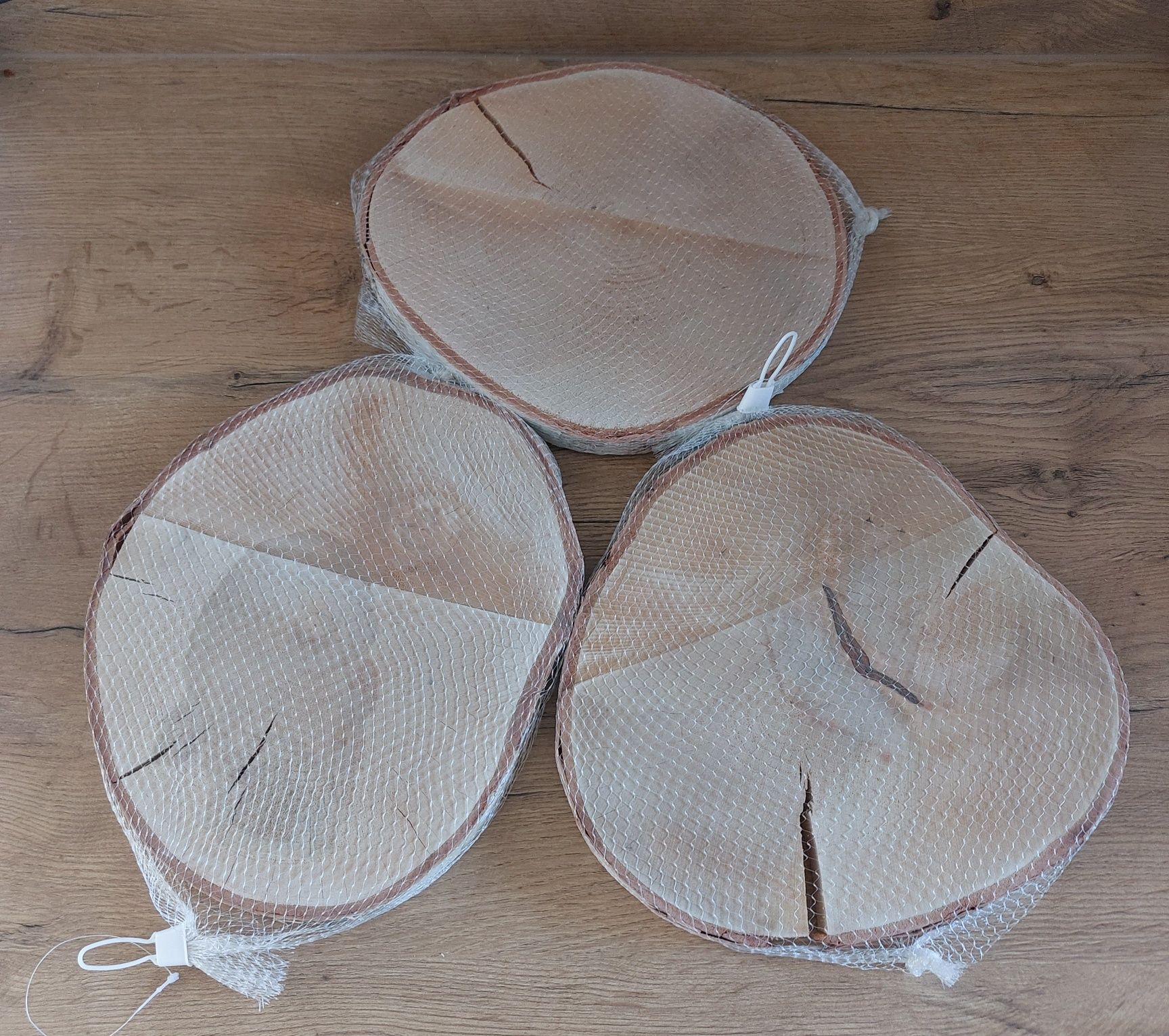 okrągły drewniany kawałek drewna brzozowego do rzemiosła, 29-32cm