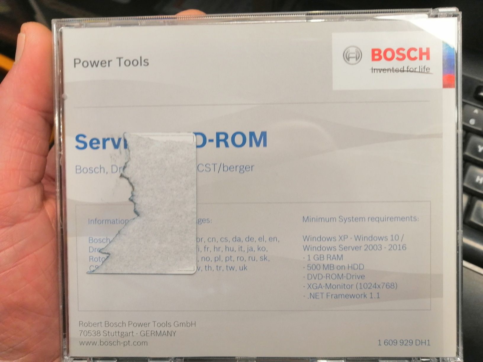 Płyta Bosch Service do napraw elektronarzędzi. Oryginalna !