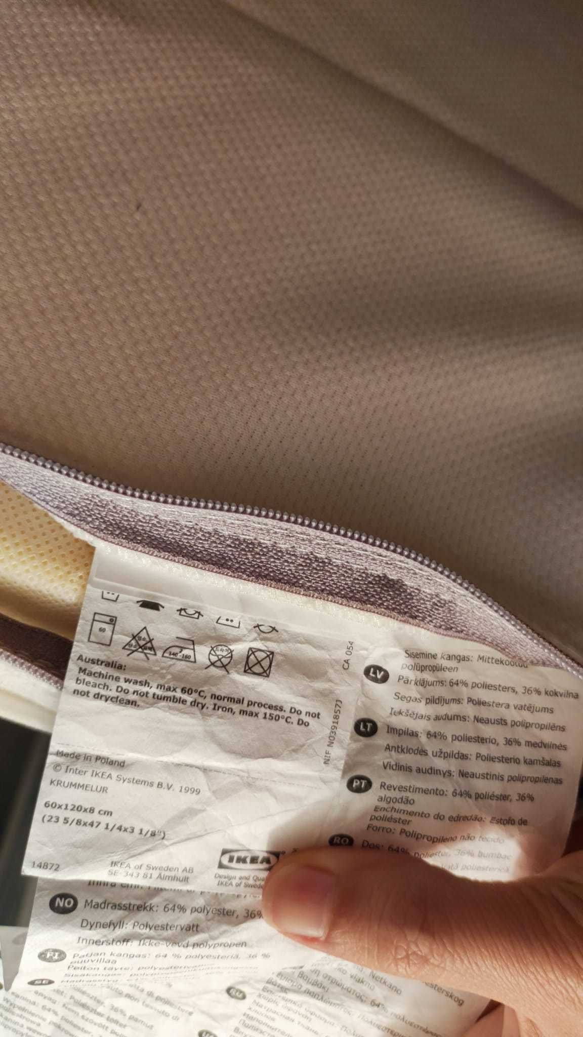 Colchão para berço, proteção de colchão e proteção de berço IKEA